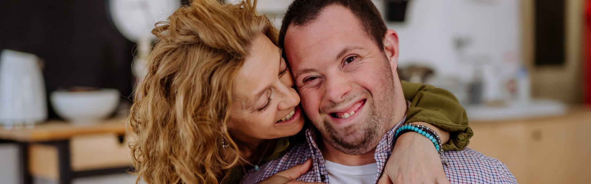 happy man with woman