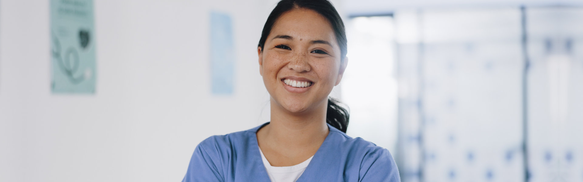 nurse smiling